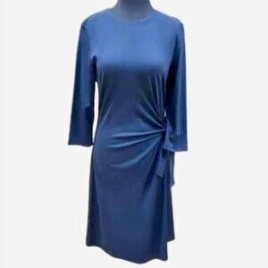 Cable & gauge long sleeve blue dress size large
